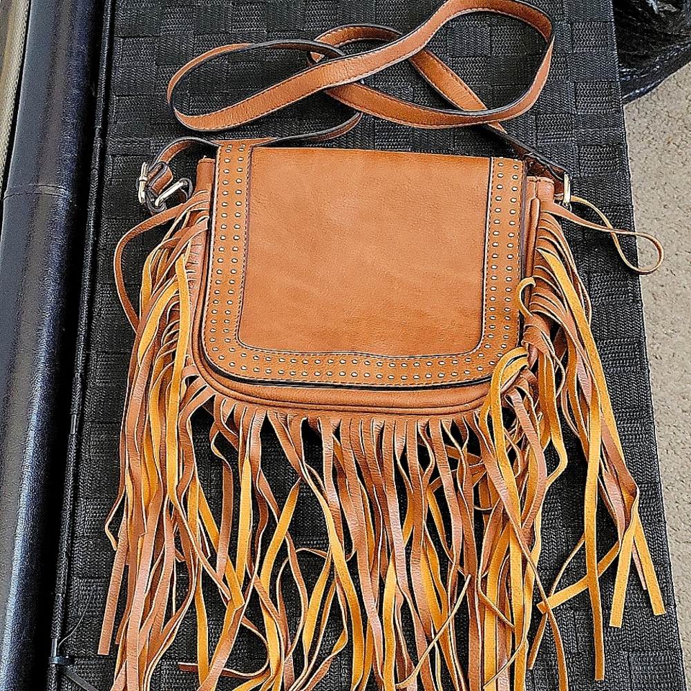 Fringe purse.